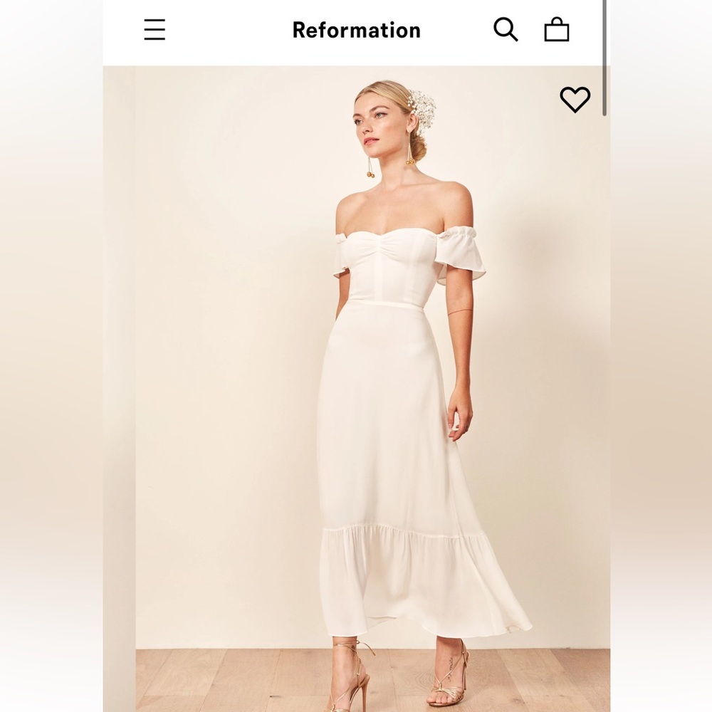 Reformation Butterfly Dress in red
